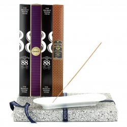 Czech & Speake,   Incense Stick Kit – Holder with No.88, Dark Rose and Frankincense & Myrrh